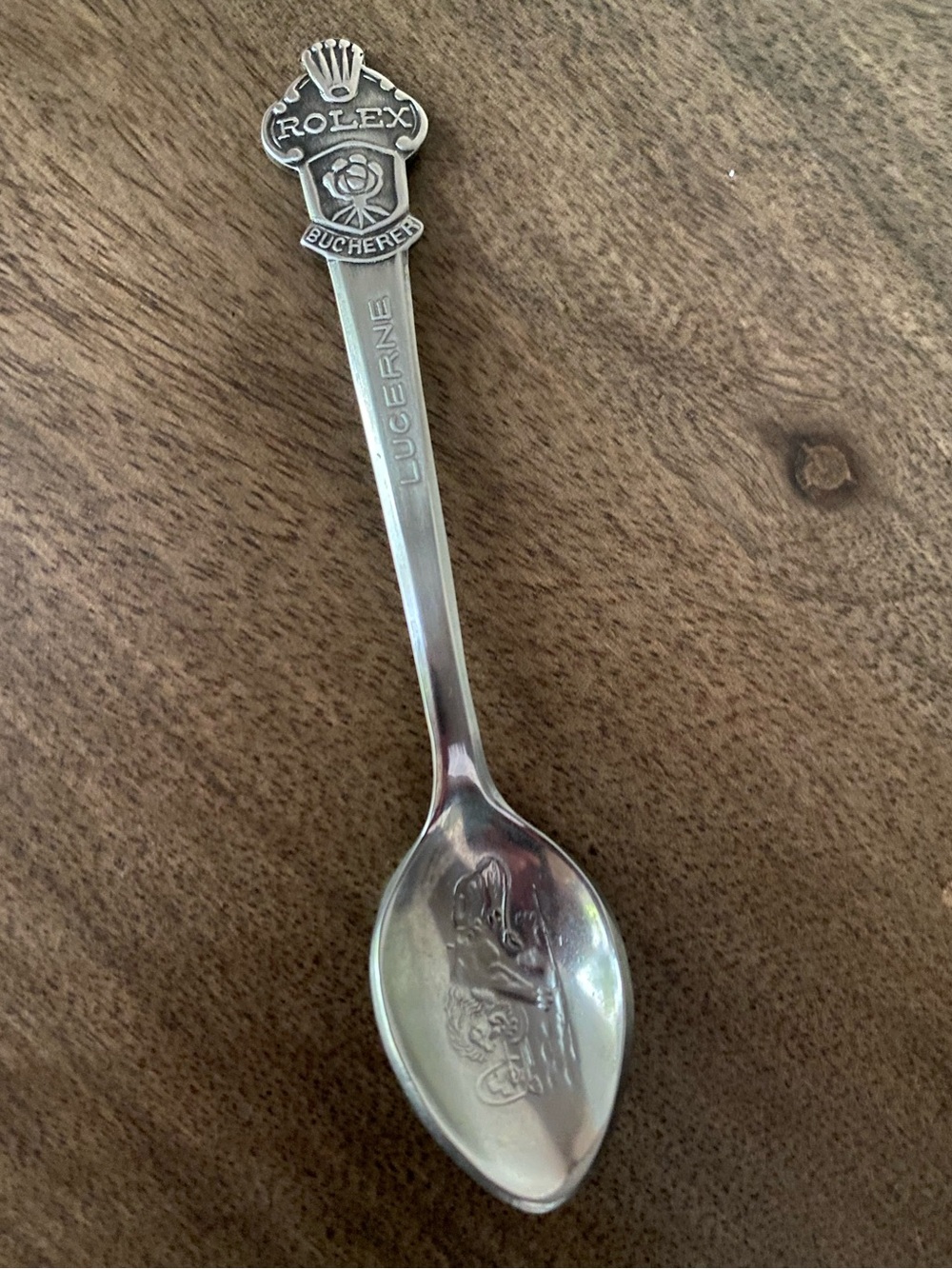 Rolex Silver-Tone Lucerne Souvenir Spoon